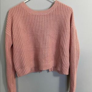 Long sleeve Aèropostale shirt with open back pink